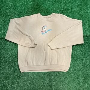 Vintage 90s Light Brown Tennessee Skiing Penguin Crewneck Size XXL